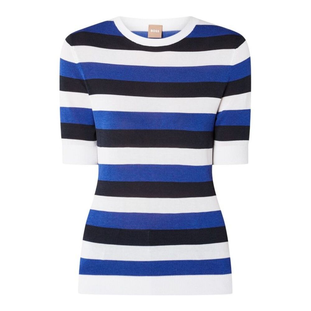 Boss Womens/Ladies Stripe Top / Blue/White/Navy